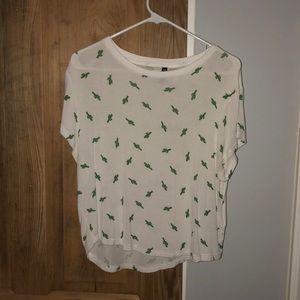 White summer cactus t-shirt from H&M